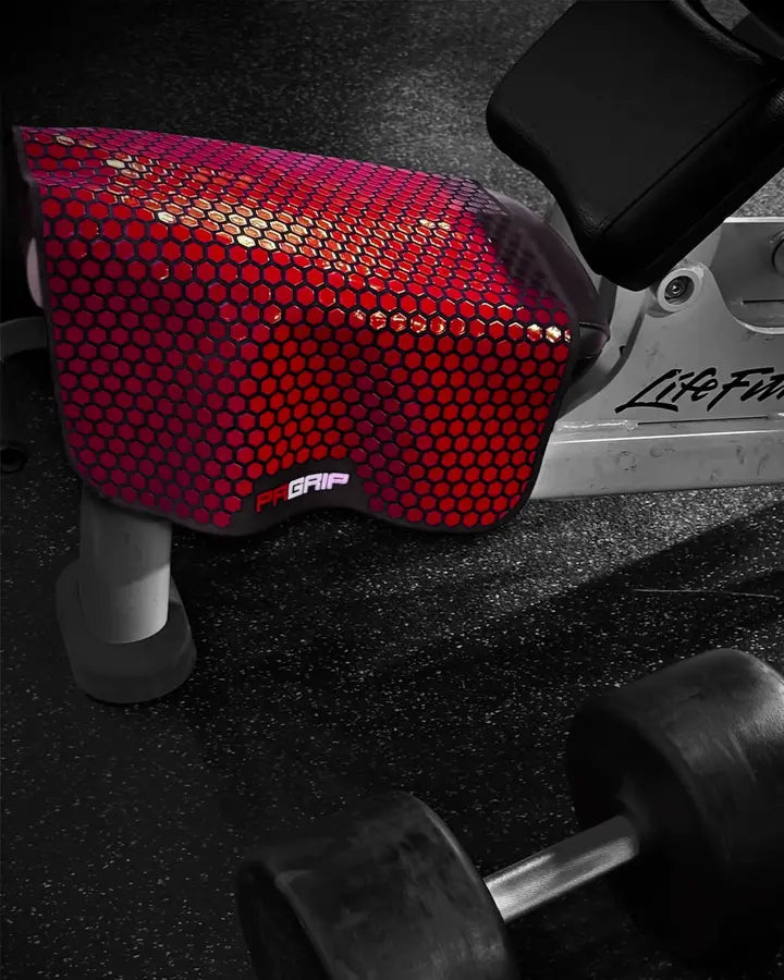 The mat on a machine pad